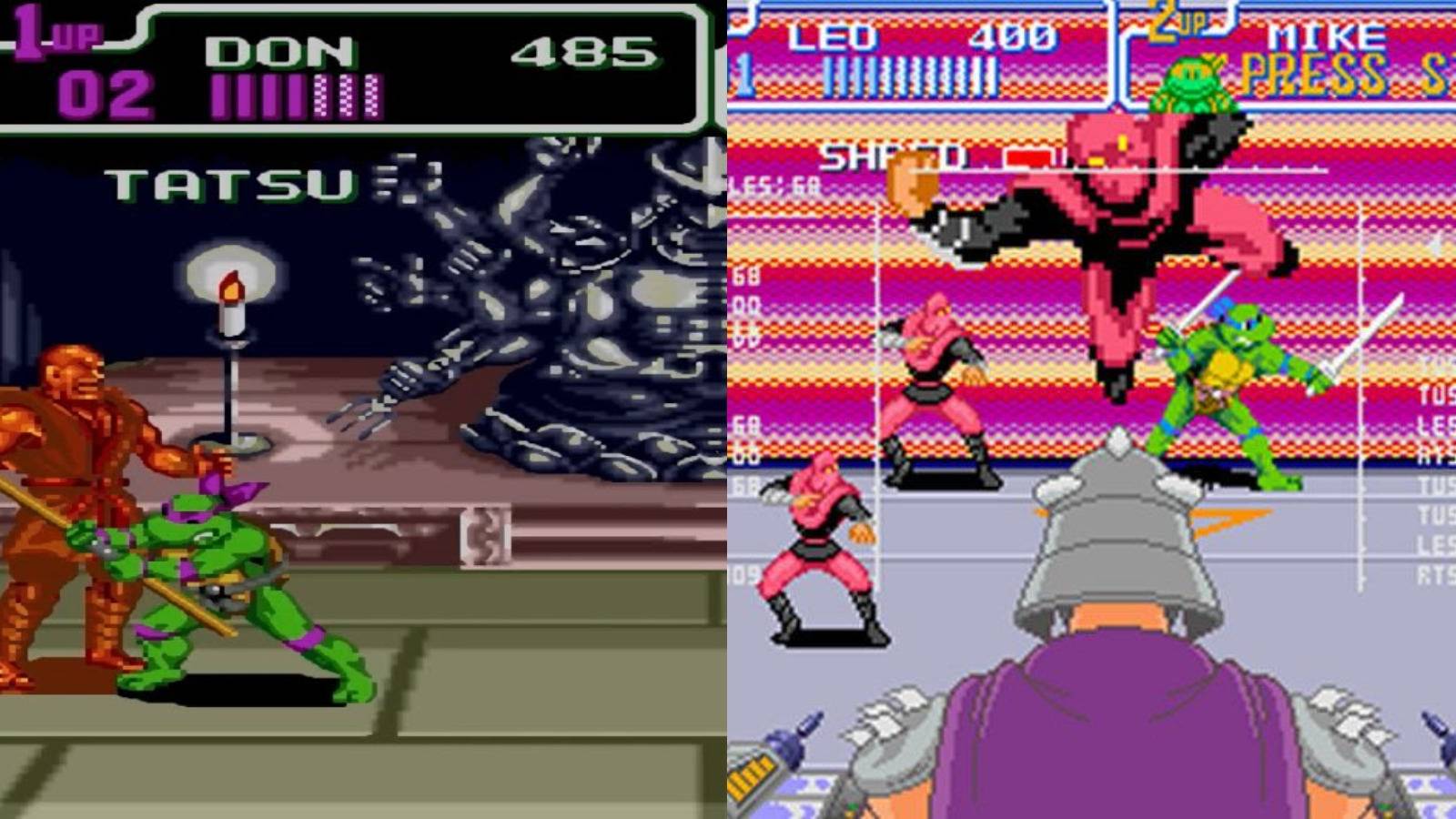 TMNT Turtles in Time Hyperstone Heist Comparison Featured Tatsu battletank Shredder