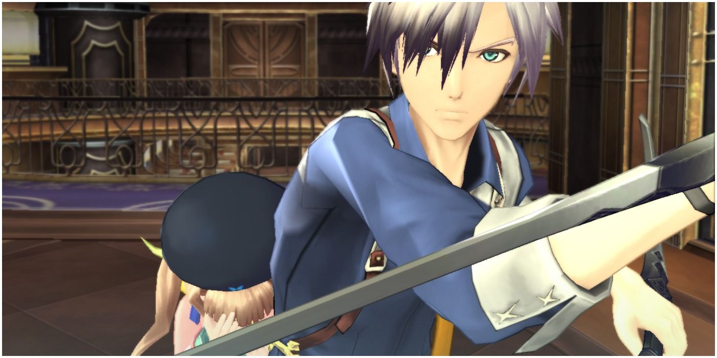 Ludger protecting Elle from danger