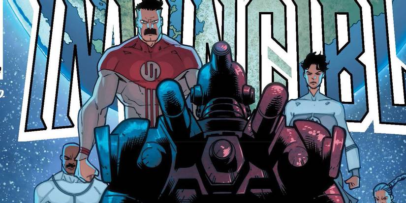 Invincible: Robot Facing Down Omni-Man &amp; The Viltrumites On The Moon