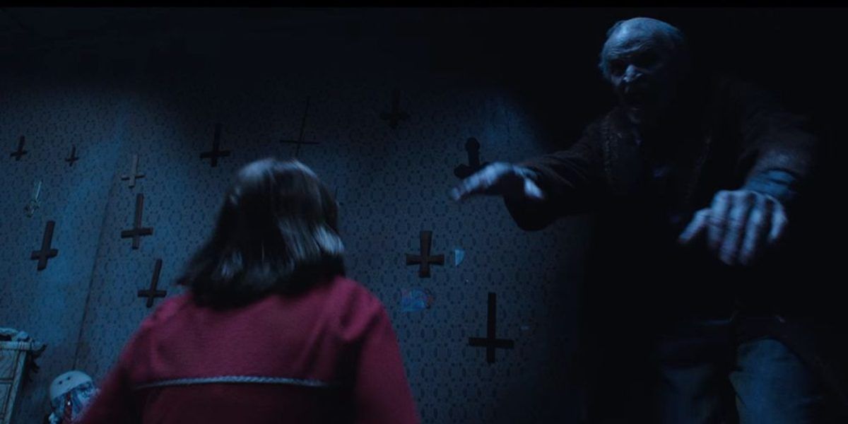 Bill Wilkins attacking Janet in The Conjuring 2