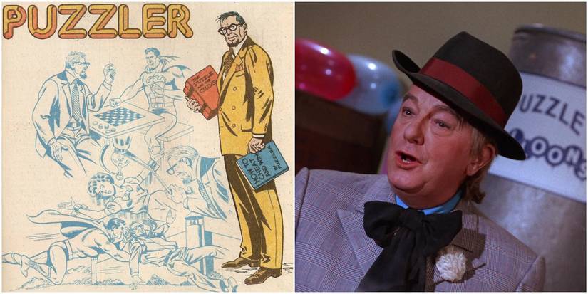 Maurice Evans fills in as the Puzzler in Batman