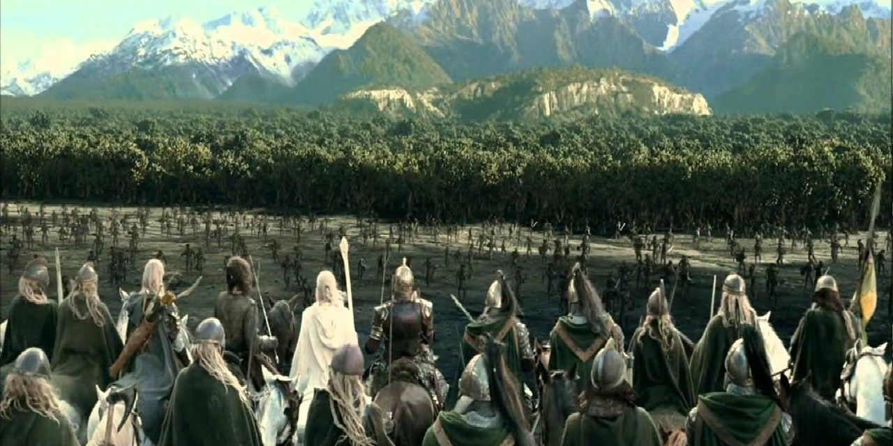 The Orcs Fleeing Into Fangorn Forest