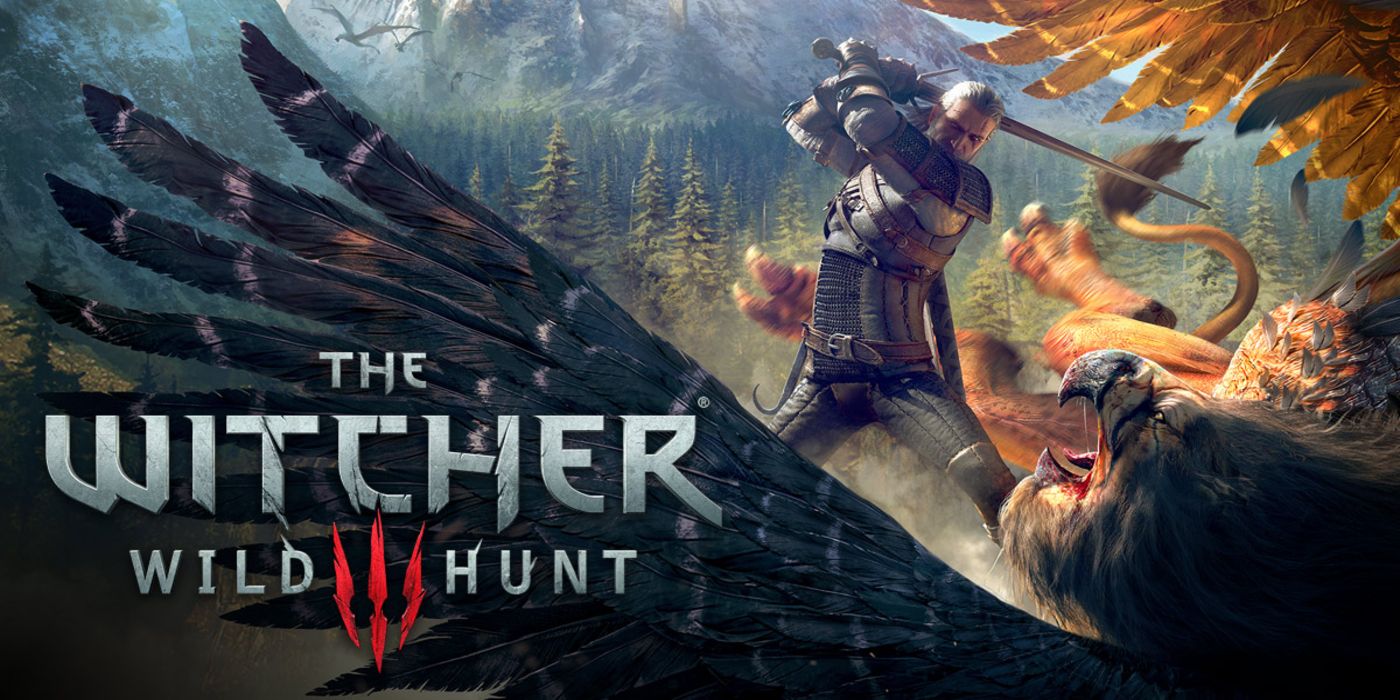 The Witcher 3 Geralt Attacking Monster
