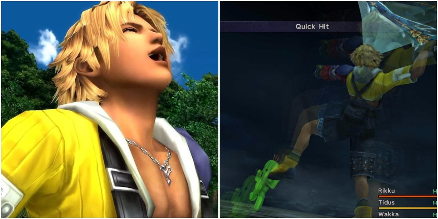 Final Fantasy 10 Tidus Laughing and Quick Hit Feature Image