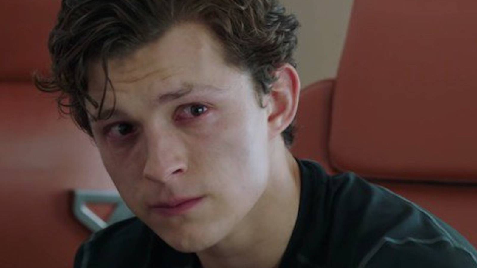 Peter crying talking to Happy Hogan