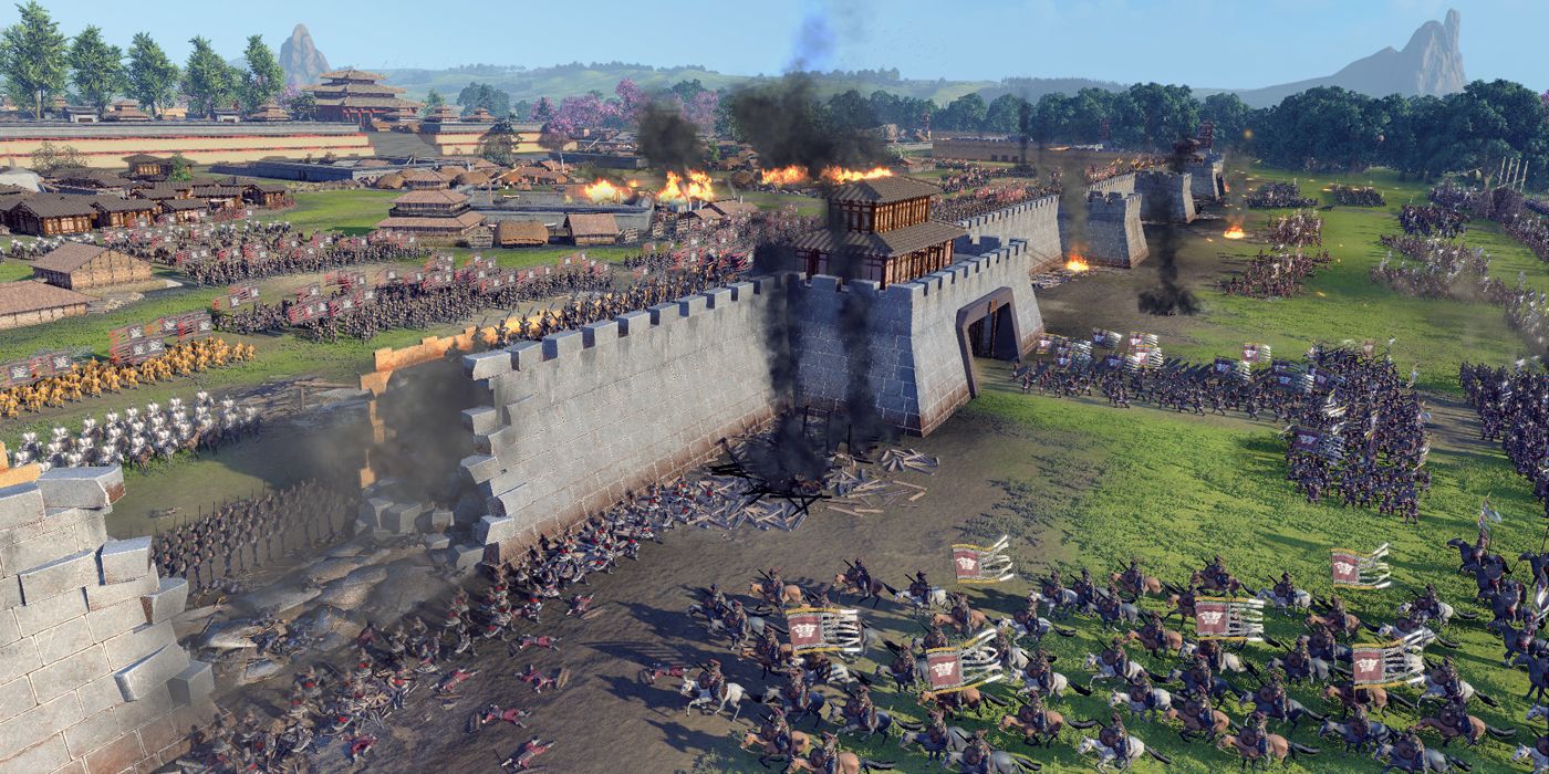 Total War: Three Kindoms siege combat