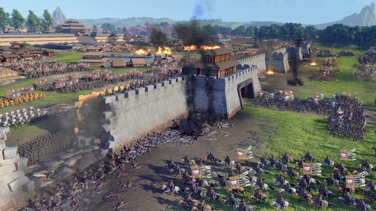 Total War: Three Kindoms siege combat