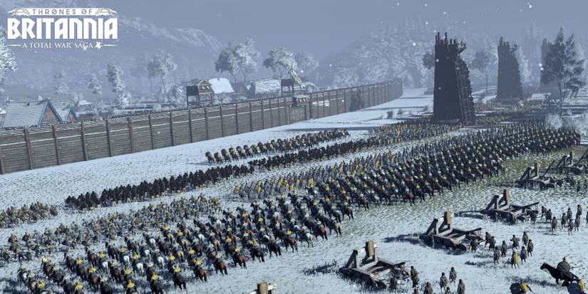 Army Laying Siege to Walled Settlement.