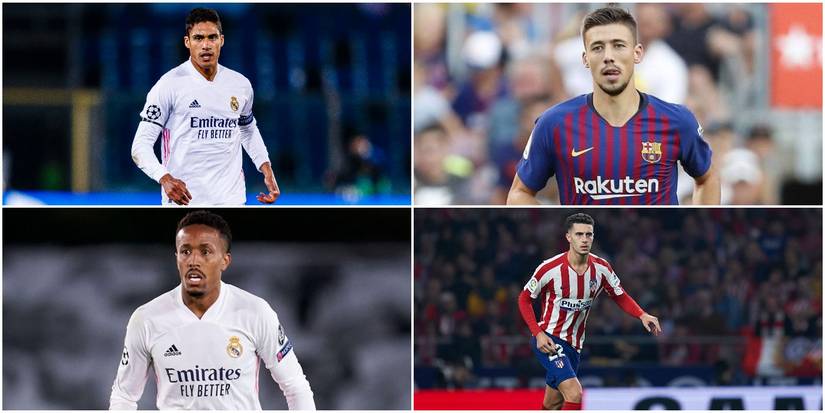 Footballers Raphael Varane Eder Militao Clement Lenglet Mario Hermoso