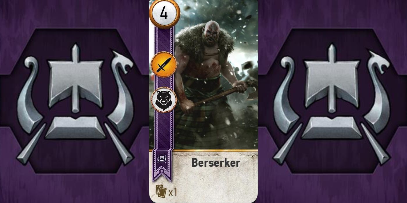 Witcher 3 Skellige Deck Berserker Gwent Card