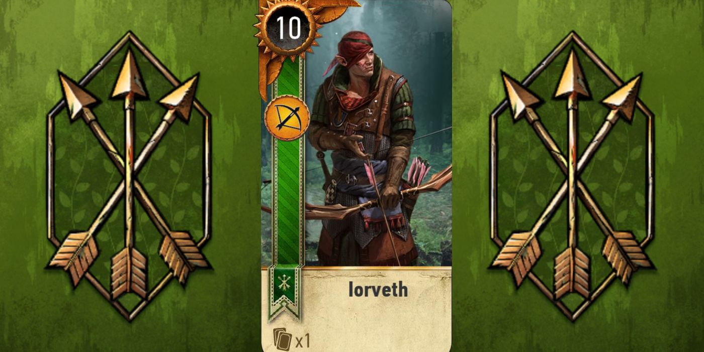 Witcher 3 Iorveth Gwent Hero Card