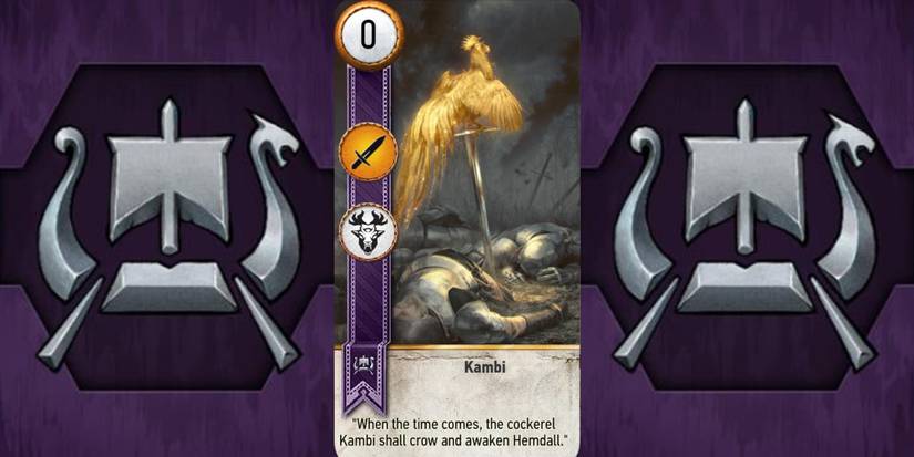 Witcher 3 Skellige Deck Kambi Gwent Card