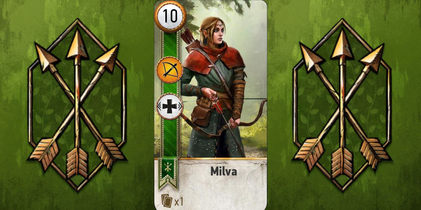 Witcher 3 Milva Gwent Card