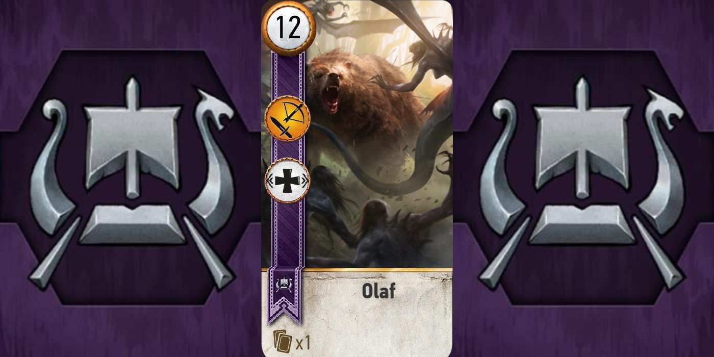 Witcher 3 Skellige Deck Olaf Gwent Card
