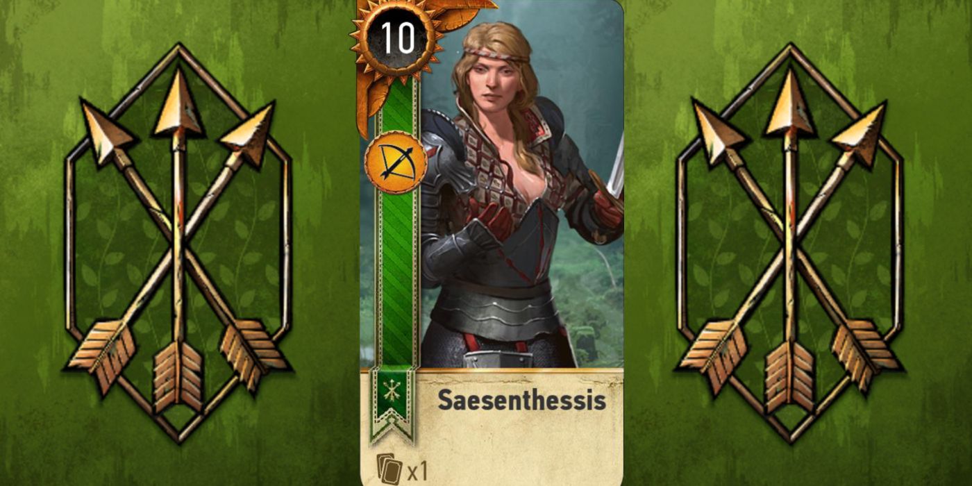 Witcher 3 Saesenthessis Gwent Hero Card