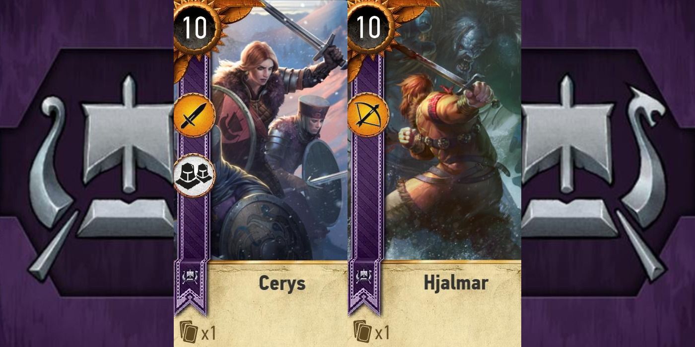 Witcher 3 Skellige Deck Featured Split Image Cerys And Hjalmar