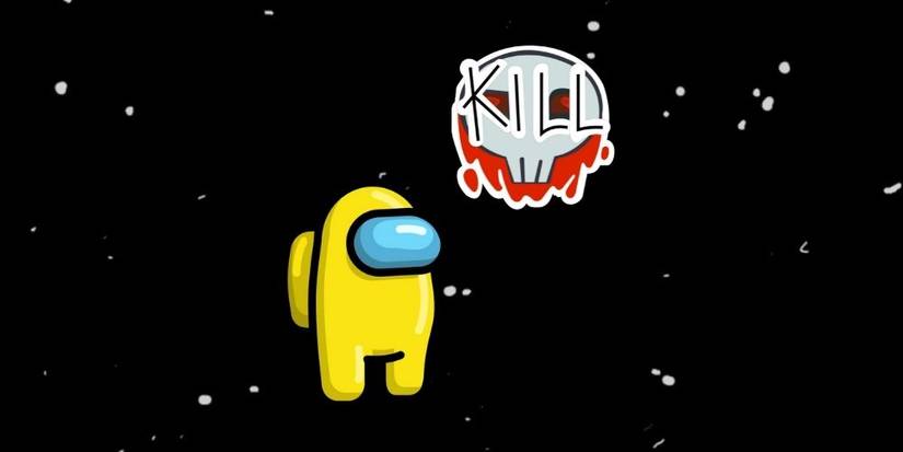 Among Us Yellow with Kill Button