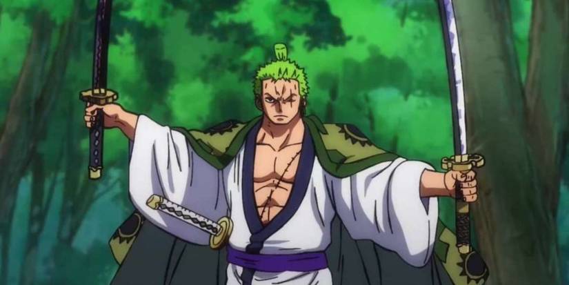 One Piece Roronoa Zoro Two Sword Style Nitoryu