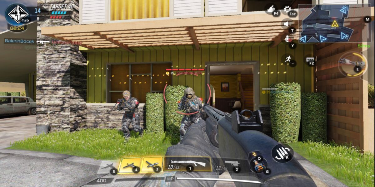 a player using a shotgun in cod_ mobile