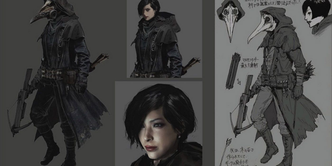 images of ada wong plague doctor mask trench coat