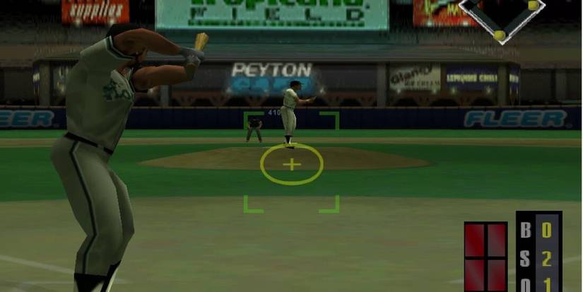 Batting in All Star Baseball 99