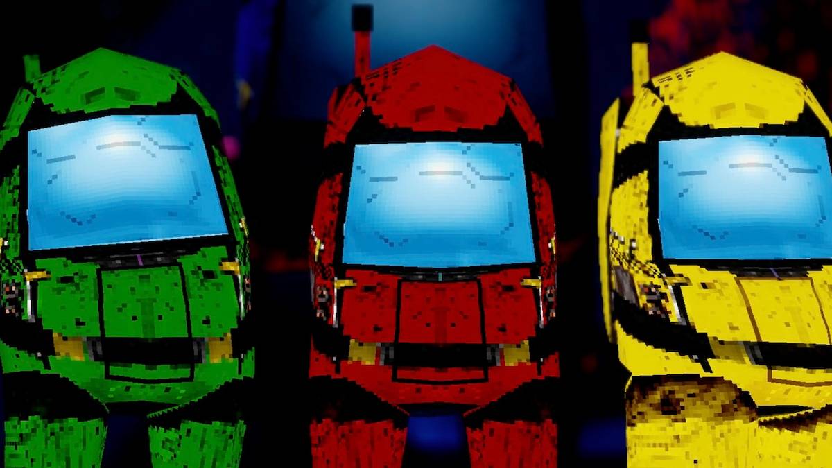 among us ps1 graphics fan animation