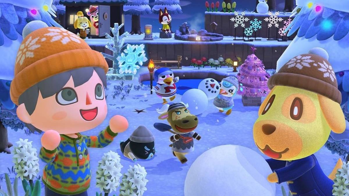 animal crossing new horizons winter artwork goldie sprinkle puck