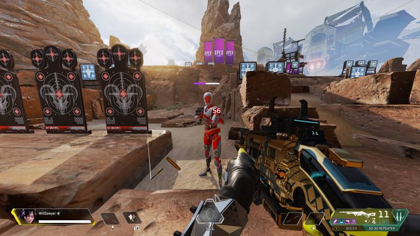 testing shotgun spread repeater shots at firing range