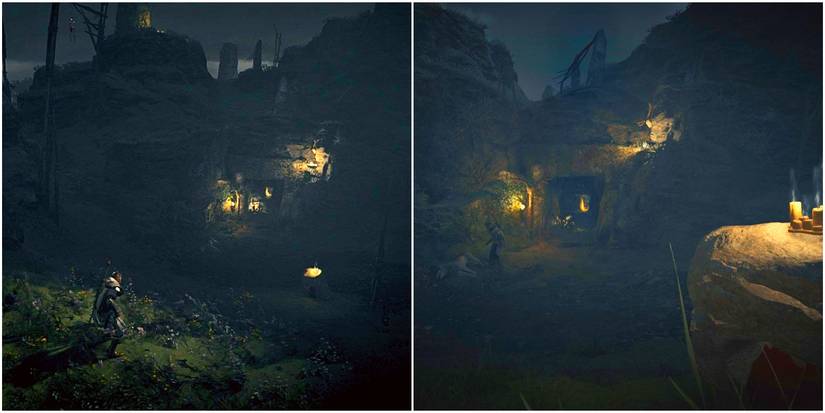 the way to blow up the wall blocking the path to the cursed symbol.