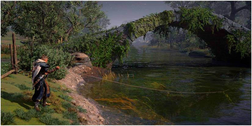 fishing for big sturgeon in the liffey river north of rathbride.