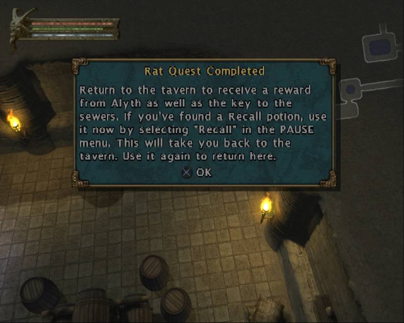 Baldur's Gate Dark Alliance Recall Potion Tool Tip