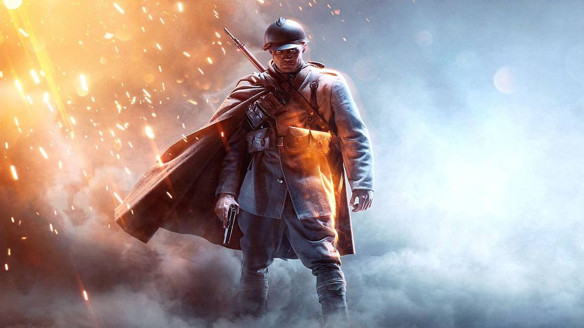 battlefield 1 soldier wearing helmet and cape