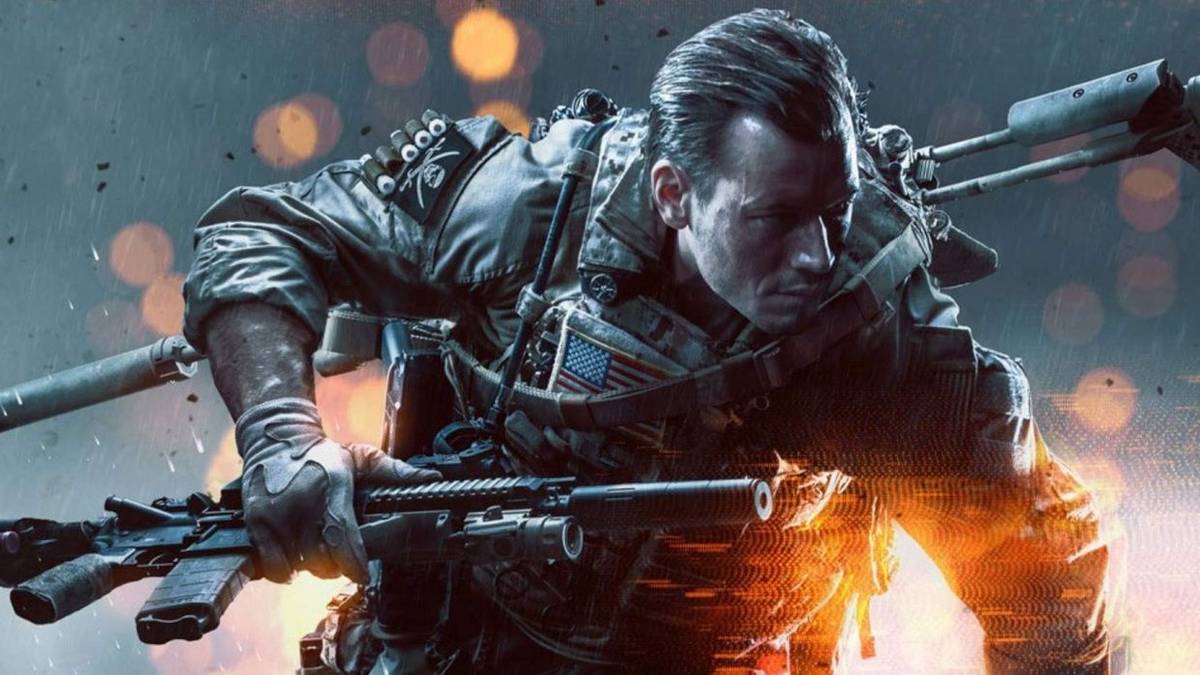 battlefield 4 key art gun held close-up