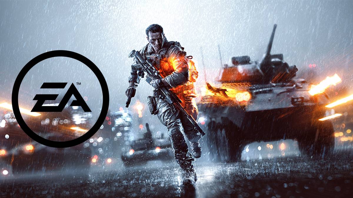 Battlefield soldier next to logo