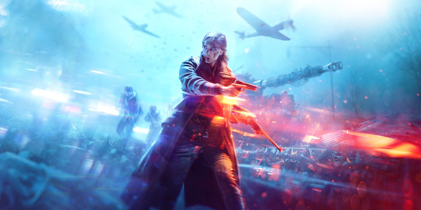 battlefield v orange and blue