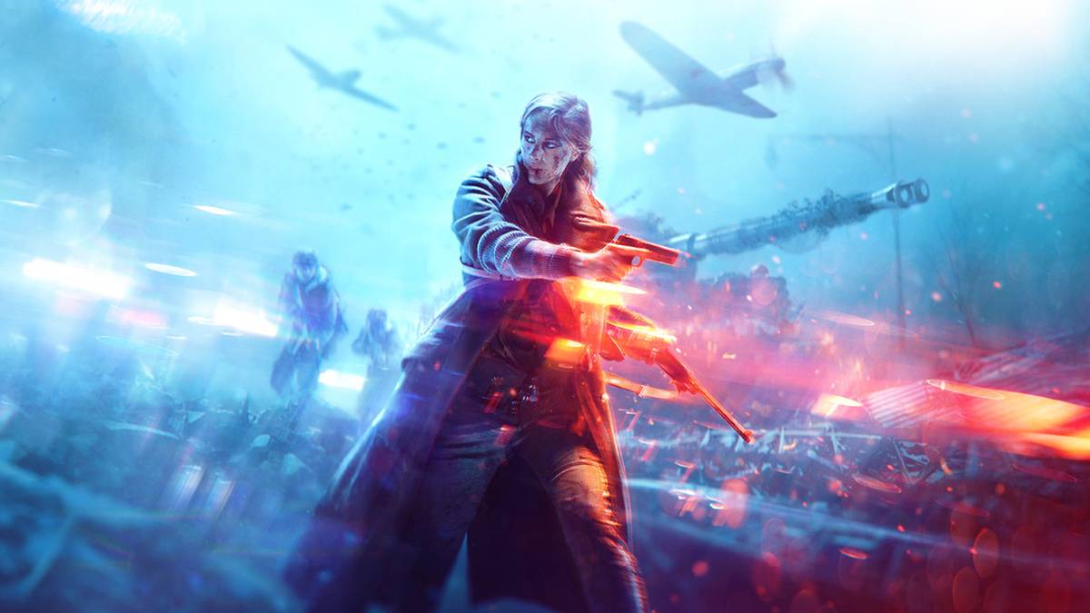 battlefield v orange and blue