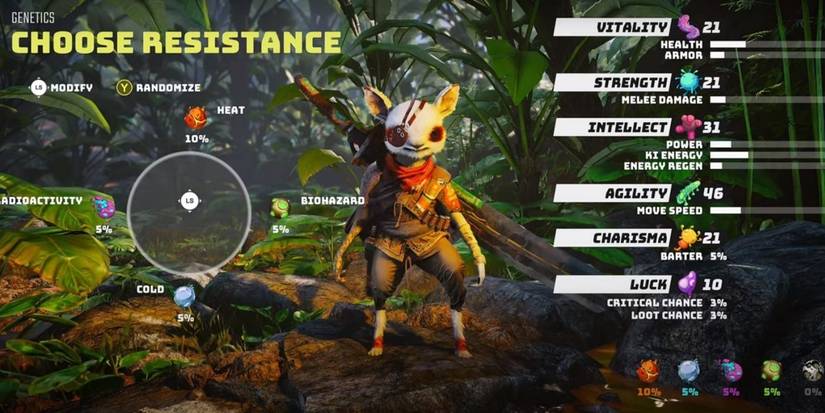 biomutant which resistance to choose