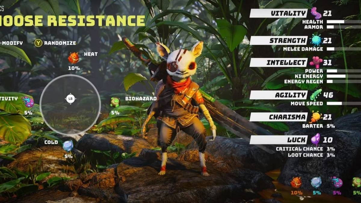 biomutant which resistance to choose