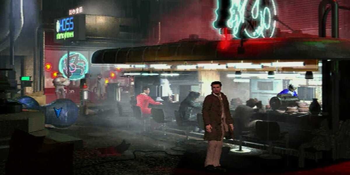 Blade Runner - standing outside of restaurant