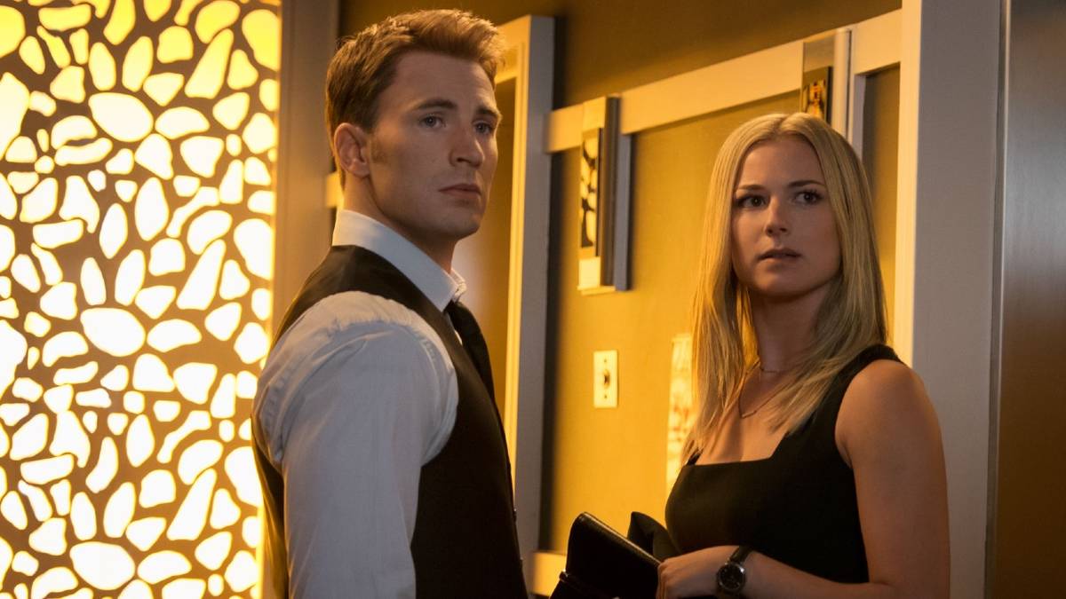 Chris Evans and Emily VanCamp in Captain America: Civil War
