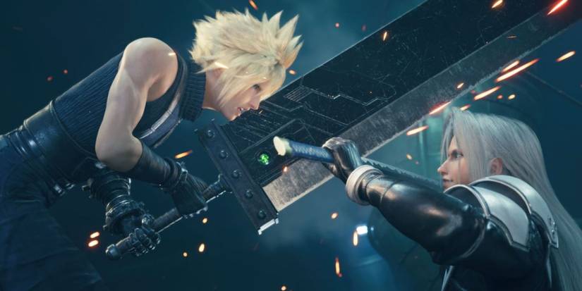 cloud and sephiroth