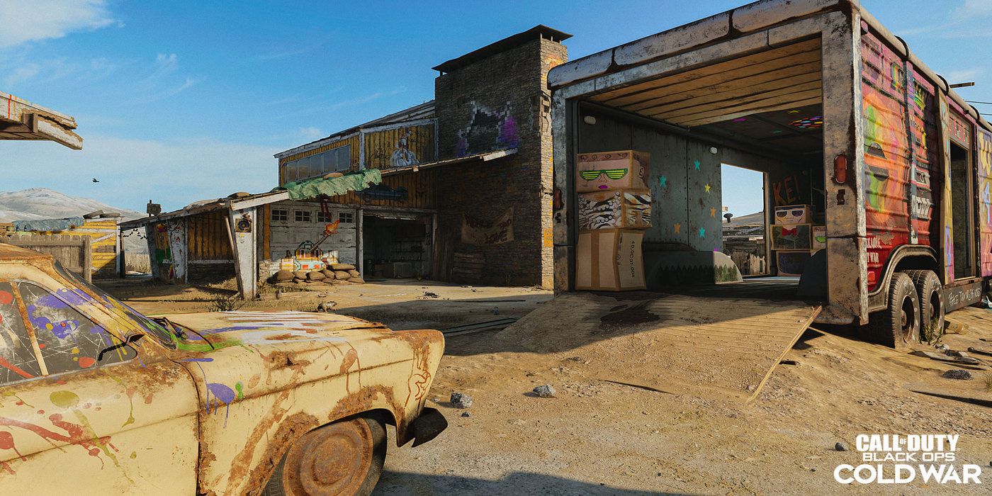 cod black ops cold war nuketown yellow house garage