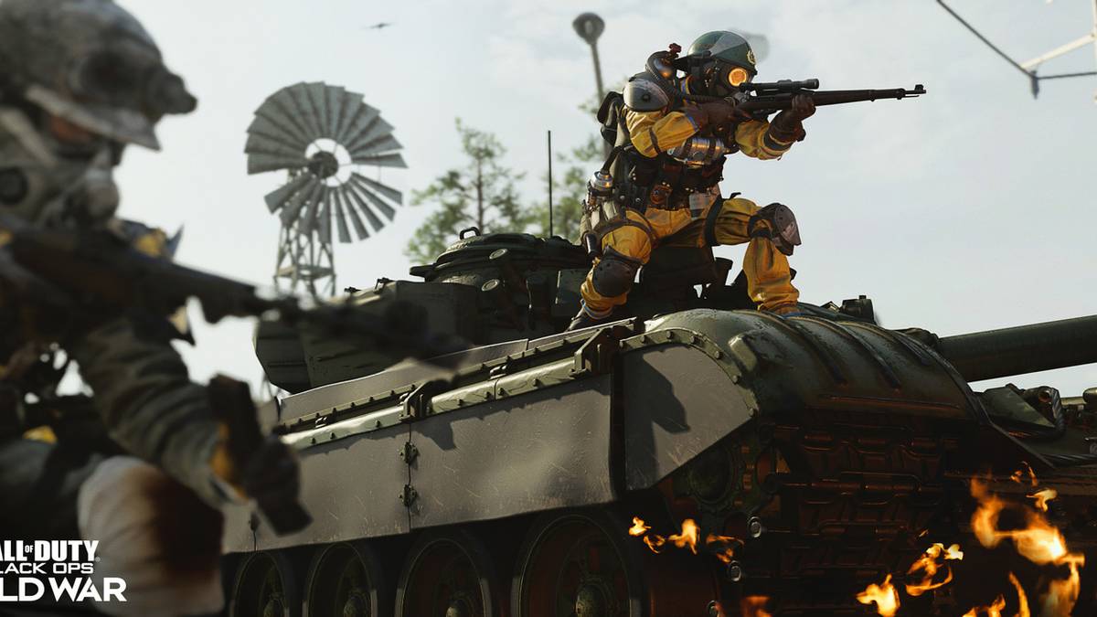 cod black ops cold war player on tank