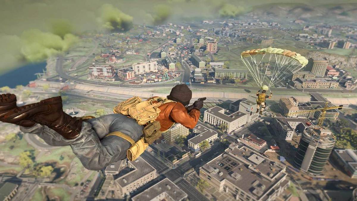 cod warzone park shooting while falling