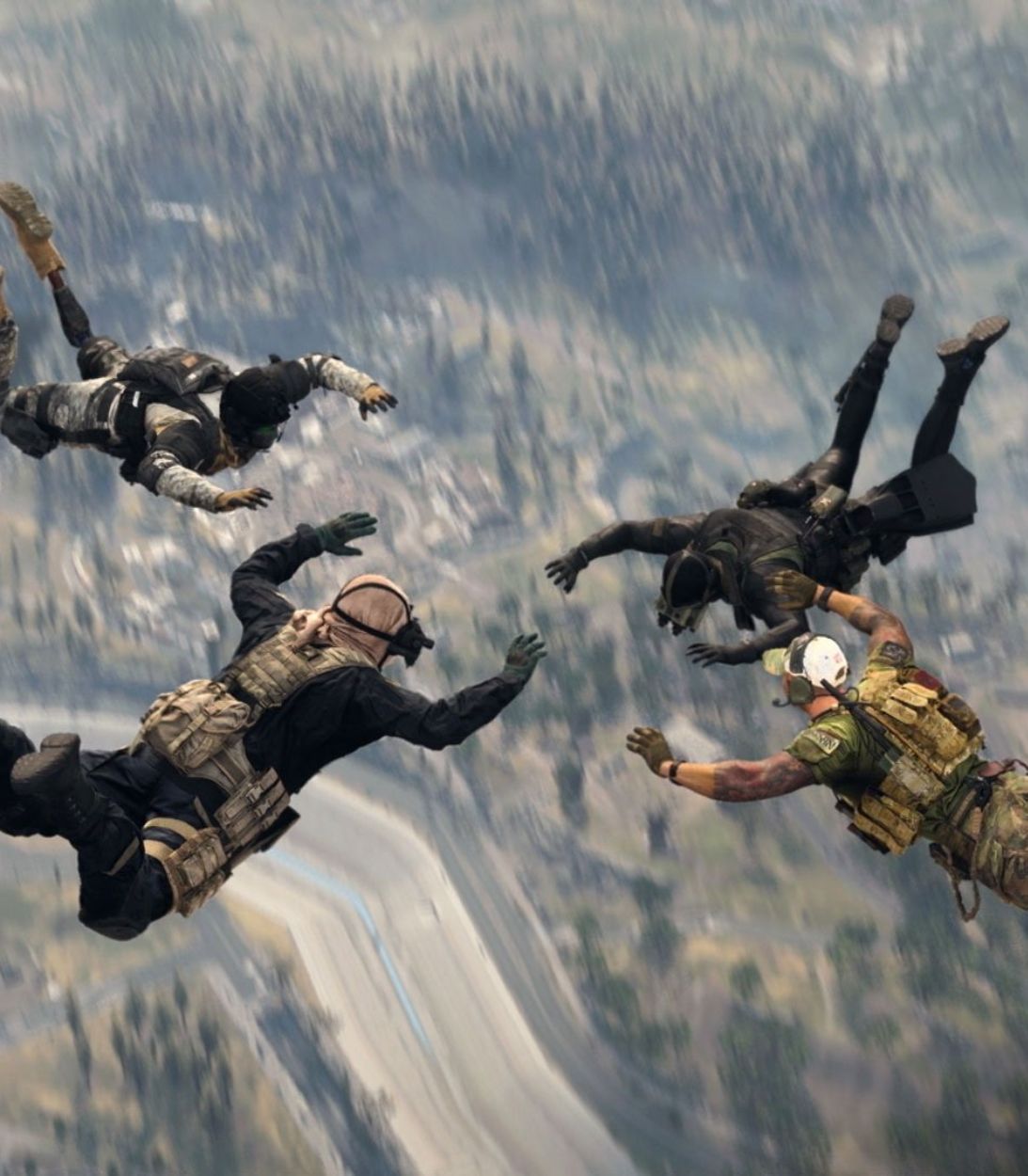 cod warzone vertical group freefall