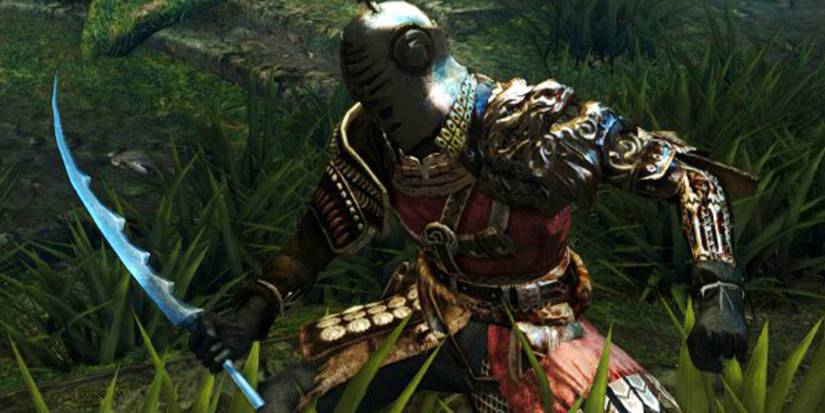 curved sword dropped by the ghosts in new londo ruins.