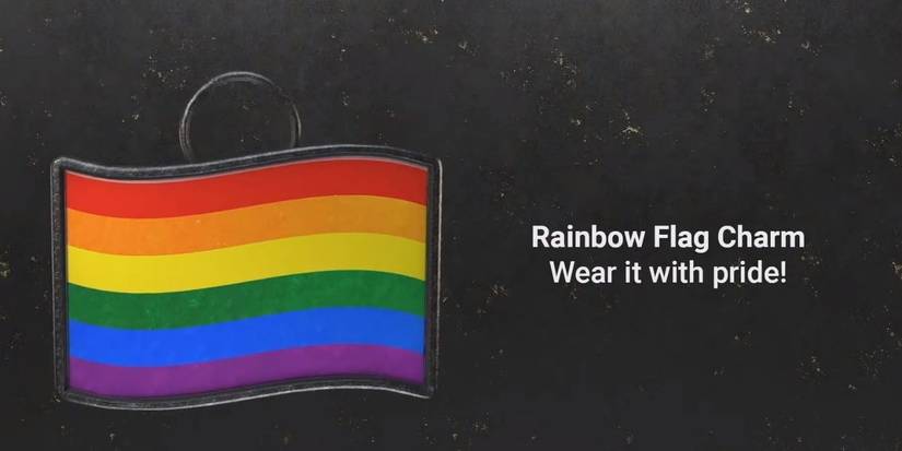 rainbow flag charm for game