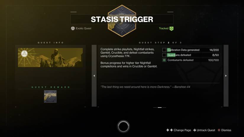 exotic catalyst quest steps for exotic rarity ice pistol