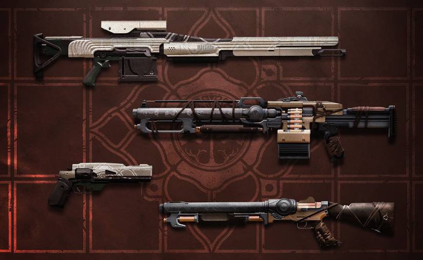 new splicer iron banner weapons sniper hand cannon shotgun machine gun
