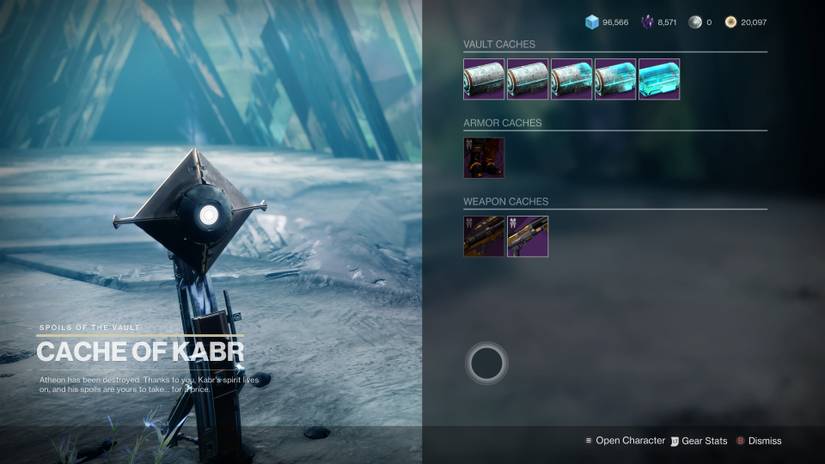 vault of glass loot console